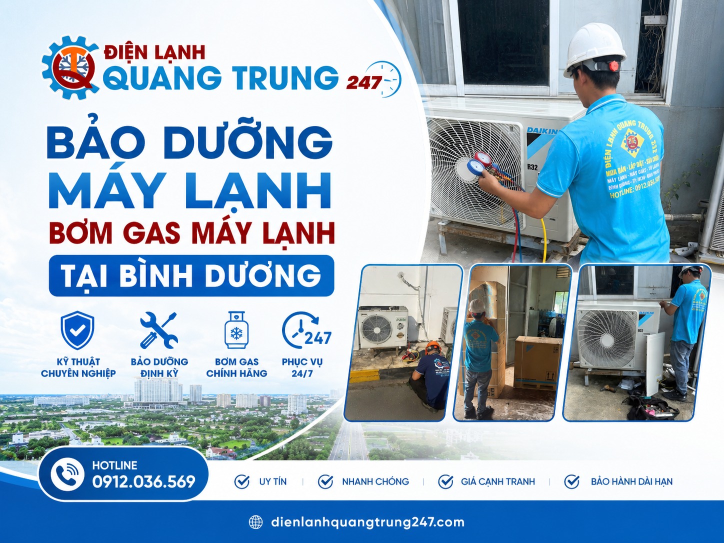 Bảo dưỡng máy lạnh, bơm gas máy lạnh tại Bình Dương 2 Bảo dưỡng máy lạnh, bơm gas máy lạnh tại Bình Dương