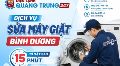 Dịch Vụ Sửa Máy Giặt Bình Dương Có Mặt Sau 15 Phút