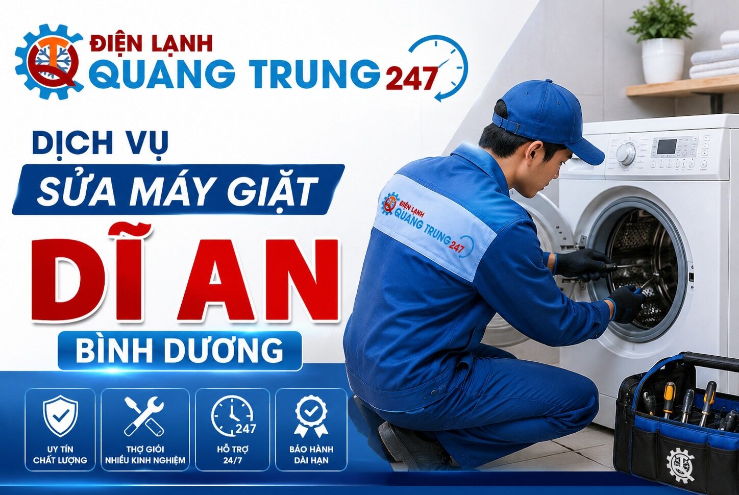 Sửa Máy Giặt Dĩ An Bình Dương