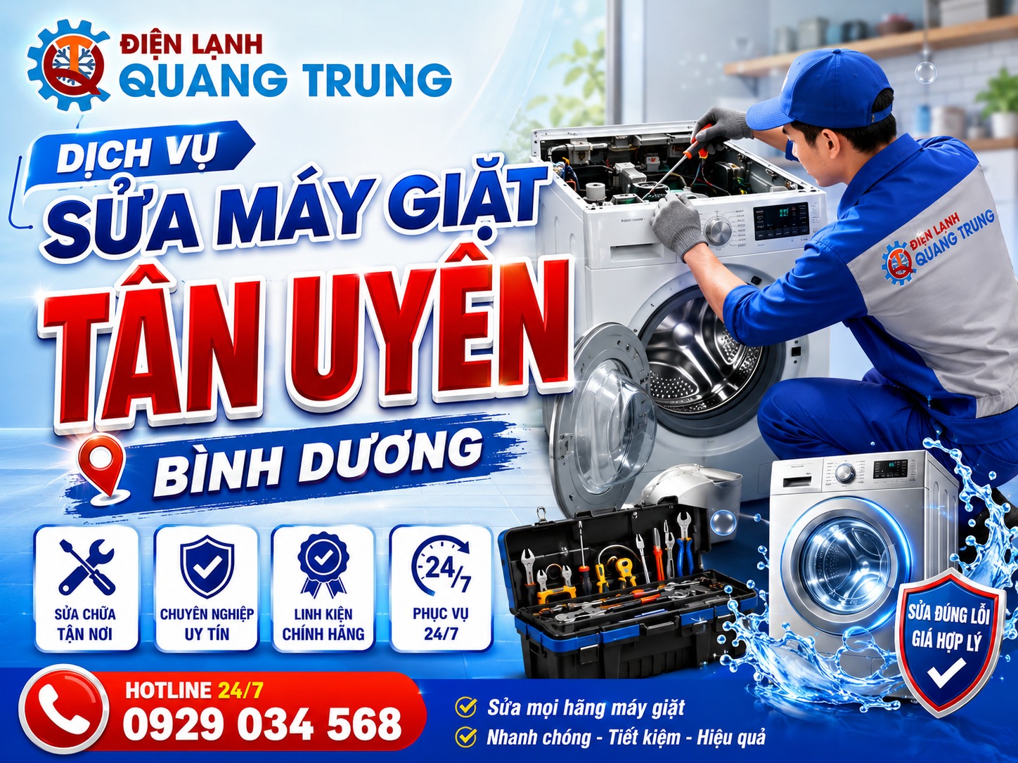 Dịch Vụ Sửa Máy Giặt Tân Uyên Bình Dương