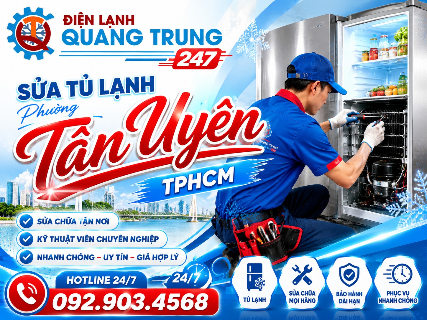 Sửa Tủ Lạnh Tân Uyên Bình Dương - Dịch Vụ Uy Tín, Giá Rẻ Tại Nhà 2 sua tu lanh phuong tan uyen