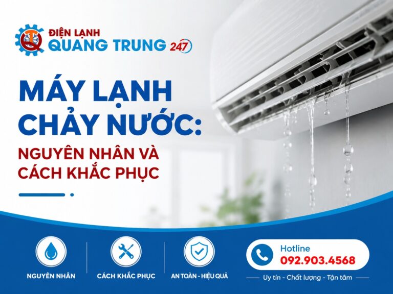 Máy Lạnh Chảy Nước: Nguyên Nhân và Cách Khắc Phục Triệt Để Tại Nhà