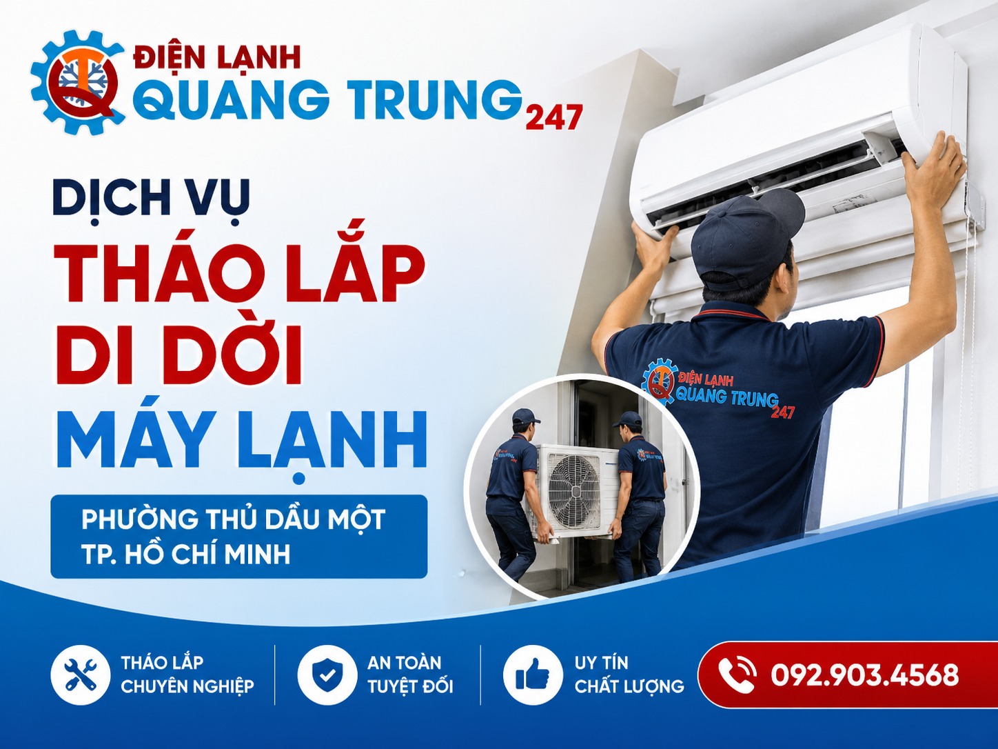Tháo Lắp Di Dời Máy Lạnh Thủ Dầu Một 