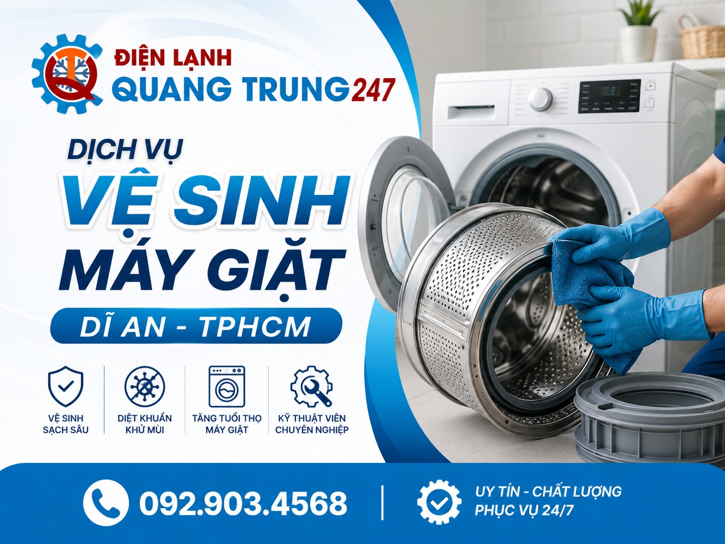 Vệ Sinh Máy Giặt Phường Dĩ An