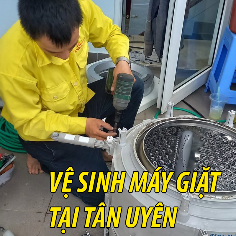 Vệ sinh máy giặt tại Tân Uyên