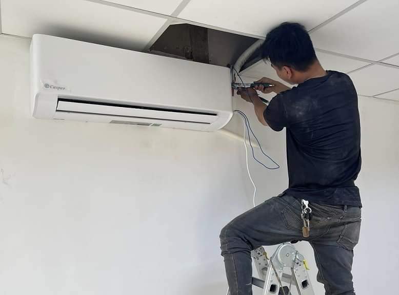 Lắp máy tân Uyên điện lạnh Quang Trung