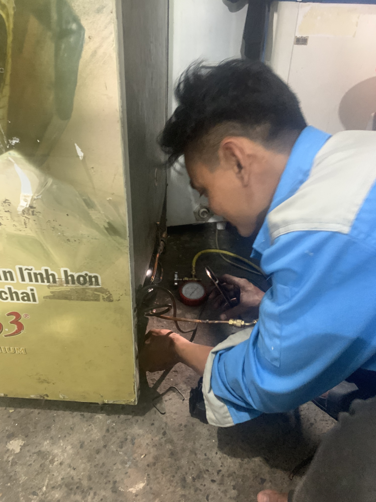 Sửa chữa tủ lạnh tại Thuận An Điện lạnh QUang Trung