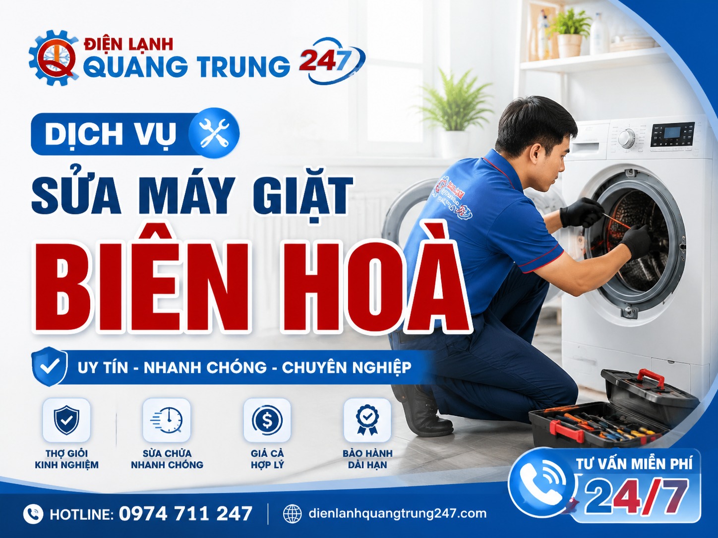 Dịch Vụ Sửa Máy Giặt Biên Hòa Uy Tín