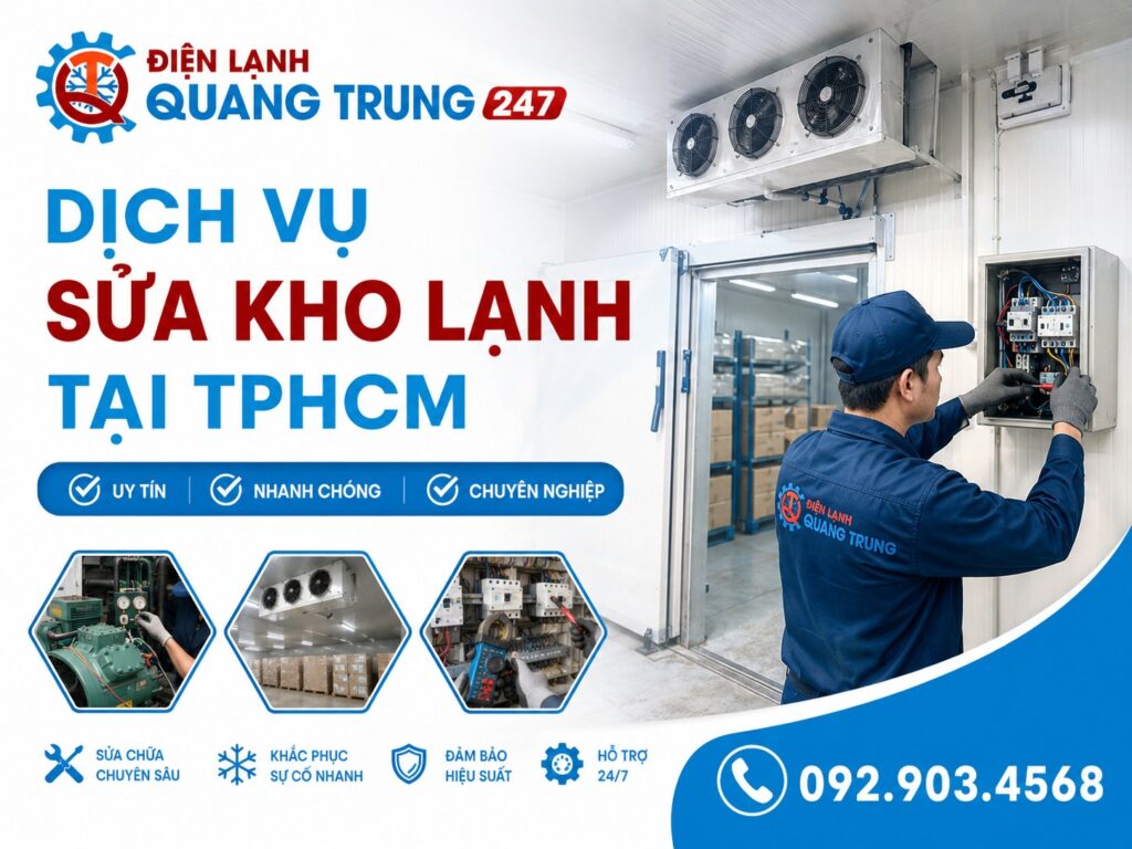 Dịch vụ sửa kho lạnh tại TPHCM uy tín, chuyên nghiệp