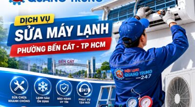 Dịch vụ sửa máy lạnh phường Bến Cát