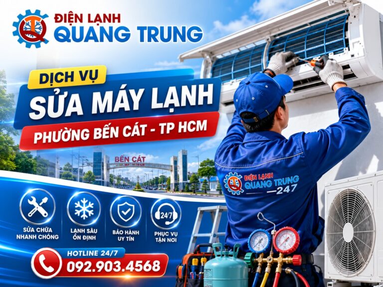 Dịch vụ sửa máy lạnh Bến Cát Bình Dương uy tín, chuyên nghiệp