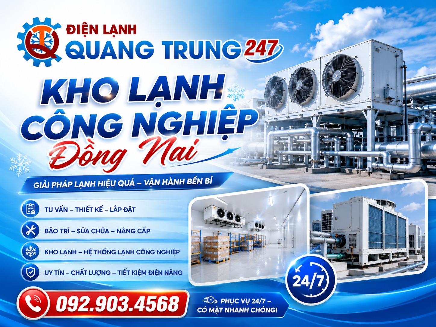 sửa máy lạnh công nghiệp Đồng Nai